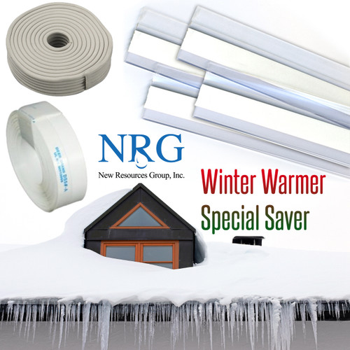 Winter Warmer Kit winterize home  insulate and protect, utilities, municipalities, seal heat energy saver, weatherization, door & window. Save conservation utilities, city, municipality promo kit