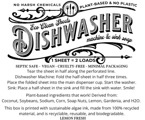 no more plastic plant based lemon scented dish washing solution