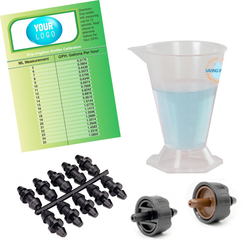 Drip Emitter goof plugs irrigation Drip Emitter Calibration Tune Up ML/GPH