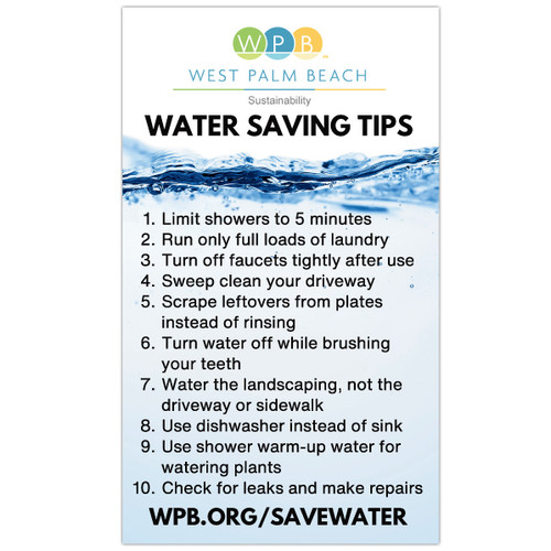 Custom Water tips conservation magnet locker school refrigerator kitchen fridge saving ideas bathroom reminder city municipality promo give away message logo refrigerator utility home saver