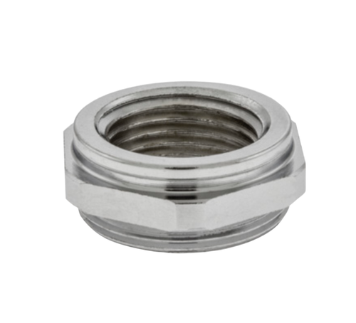 Female Faucet adapter Female 3/8”-18 NPT Bottom threads: Male 55/64”-27