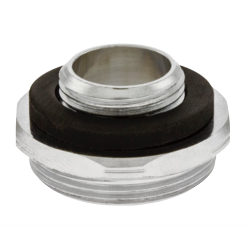 Faucet Adapter Top threads: male 9/16”-24 Bottom threads: Male 55/64”-27 Neoperl chrome