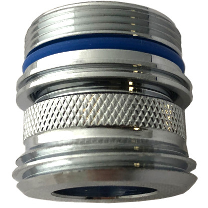 Cache faucet adapter Top Threads Male M24 x1 | Bottom Threads Male 3/4”-11.5 GHT standard garden hose