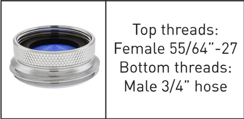 Neoperl 15 3350 5 female standard to garden hose threads