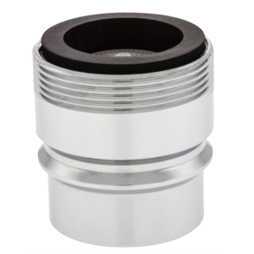 Neoperl Careguard adapter Snap Fitting Male 15/16” x Female 55/64”-27 Laminar stream, Large Diameter  Neoperl MPN 1532105 quick connect for small appliances scrub sink connection healthcare, hospital, clinic