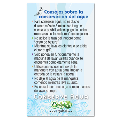 Spanish tip Magnet tips reminder water saving conservation speaking Españolas de Conservación de Agua imán superior Consejos para ahorrar | diversión asequible y eficaz elemento Spanish tip Magnet tips reminder water saving conservation speaking Españolas de Conservación de Agua imán superior Consejos para ahorrar | diversión asequible y eficaz elemento