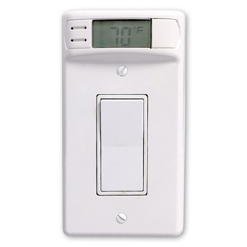 Digital Decora Wall plate light switch thermometer temperature room gauge celcius farenheit light readings degrees baby room, senior living, home, bedroom, house energy saver white Digital Decora Wall plate light switch thermometer temperature room gauge celcius farenheit light readings degrees baby room, senior living, home, bedroom, house energy saver white