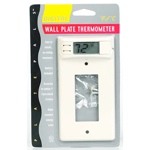 digital thermometer room switch plate modern flat