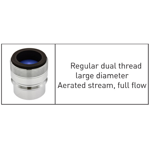Neoperl Quick connect MPN 1532205 chrome Male 15/16” x Female 55/64”-27 Fitting Large Diameter