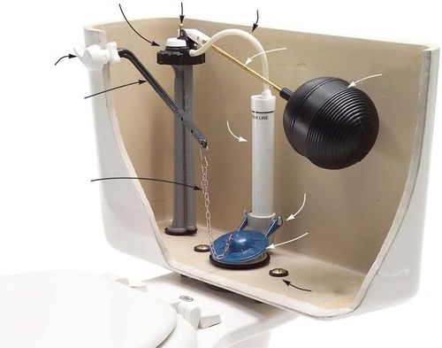 Case 80 Replacement Pro Toilet Flappers Universal with Stainless Steel Chain Corrosion Resistant PVC