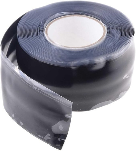 1" x 12" Silicone Black under water repair tape seal instant fast
