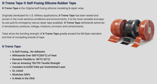 Case Pro Leak Repair Tape Self-Fusing Silicone Rubber Fix with a  Water Tight Seal 150 pc