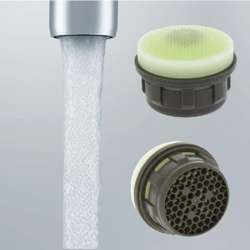 0.5 neoperl faucet insert low flow lime green aerated