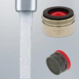 Neoperl Male 2.2 gpm Brushed Nickel threaded faucet aerator MPN 10 9020 5 Max flow Kitchen aerated stream 15/16" decorator faucet tap