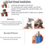 Dual Thread aerator install wrench key for faucet removal