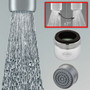 Neoperl rain spray 1.5 gpm Adjustable stream part number 32 0200 5 low flow aerator faucet replacement shower stream Regular dual thread WaterSense Angle 15/16" male 55/64" female