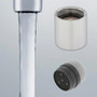 Neoperl laminar Tom Thumb female 1.2 gpm part number 17 1970 5 low flow public bathroom aerator faucet replacement clear stream M16 WaterSense California