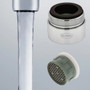 Neoperl laminar Dual Threaded 1.5 gpm Vandal Proof part number 11 3260 5 low flow WaterSense bathroom aerator faucet replacement clear stream 15/16”-27 x female 55/64"-27 Economy kitchen