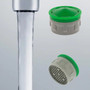 low flow insert 1.5 clear flo aerator regular size faucet economy standard Water Sense   Honeycomb green kitchen bathroom perlator