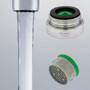 Neoperl laminar Male Vandal Proof Threaded 1.5 gpm part number 12 8040 5 low flow aerator faucet replacement clear stream WaterSense green chrome housing 15/16”-27