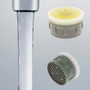 Max flow insert 2.2 laminar flo aerator regular size faucet PCA laminar stream clear saver yellow pressure compensating honeycomb