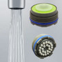 Neoperl  Cache Spray SLC MPN  13 0770 5 ultra low flow 0.5 gpm regular size insert standard  aerator faucets M24 Threads Male no housing kitchen public bathroom saver smart lime care