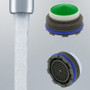 Neoperl  Cache Perlator MPN 13 0040 5 low flow 1.5 gpm Junior size insert Aerated WaterSense  aerator faucets M21.5 Threads Male no housing soft white bubble stream 
kitchen bathroom saver restricted economy