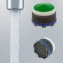 Neoperl  Cache Perlator MPN 13 0070 5 low flow 1.5 gpm Tiny Junior size insert WaterSense  aerator faucets M18.5 Threads Male no housing kitchen softflo bubble stream soft white aerated bathroom saver smart restricted economy