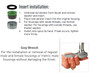 install laminar aerator chicago female thread regular size standard faucet