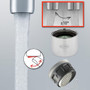 Neoperl Dual Thread SSR Perlator 1.5 gpm Part # 30 1100 5 Faucet Aerator made in the Swivel Angled tip tilt move 55/64” standard female PCA Eco Low flow stream economy  regular size pressure compensating