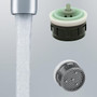 low flow Auto clean insert 1.5 Soft Bubble flo aerated regular size faucet PCA Water Sense  full cover sink neoperl part premium cleaning tap tip  Green dome
