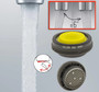 Slim Air neoperl 2.2 gpm MPN 16 0980 5 adjustable bottom faucet aerator standard size 15/16" directional tilt swivel  pressure compensating Max full flow bubble stream MOEN 180157 Replacement Aerator + Tool Kit 1.2 gpm For Via S8001