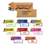 color promo children crayons with custom printed logo water conservation message