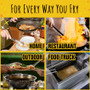 deep fry, pan fry, fry away for commercial and home kitchens, food trucks, restaurants, home owners, businesses, drain and pipe savers