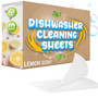 lemon, citrus scent, linen scented dish washing dishwasher cleaning detergent sheets custom envelope promo marketing give away water saving municipality, city, town, utilities sample