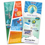 Kids Drop saver sticker toilet leak detecting dye tablets custom card for educational outreach utility company, municipality, town, city comic book style