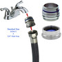 2 adapter to hook up washing machines dish washer appliances to faucet aquarium filter hose nozzle sink portable apartment