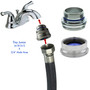 2 adapter to hook up washing machines dish washer appliances to faucet aquarium filter hose nozzle sink portable apartment Fits standard hose threads adapters regular size garden 3/4" RV trailer camper boat