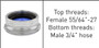 Neoperl 15 3350 5 female standard to garden hose threads