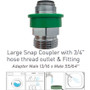 Large Diameter x Male 3/4”- 1 11.5 GHT Chrome neoperl snap fit connection garden hose threads Male 13/16”-27 kit neoperl