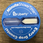 water company custom shower timer add logo 5 minute sand timer reduce water usage easily simple teen saver