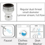 Regular Dual Thread
x Small Diameter Laminar stream, full flow. chrome