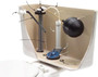 Pro Replacement Flapper Universal with Stainless Steel Chain Corrosion Resistant PVC + Toilet Leak Detector