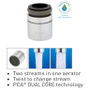 Dual Stream Aerator info specs twist spray stream aerated male female threads