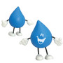 Custom bendy water drop figure squeezy character logo company utility municipality city town give away promo funko vinyl toy character