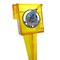 Custom rain gauge water saving utility give away municipality customer logo 1 1/2" sprinkler lawn garden yellow tool