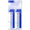 Custom imprinted flow gauge bag measuring the flow rate of shower heads and faucets.