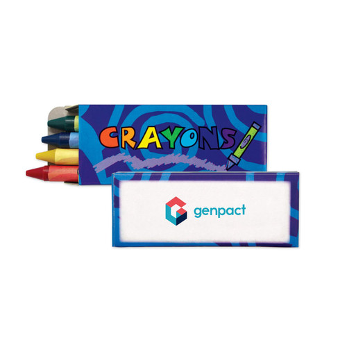 Custom Crayons 4 pack classic colors kids educational fun