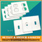 Light switch and electrical outlet foam plates.