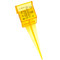 Simple Rain Gauge 1 half inch wide mouth sprinkler lawn garden measuring outdoor saver yellow stake